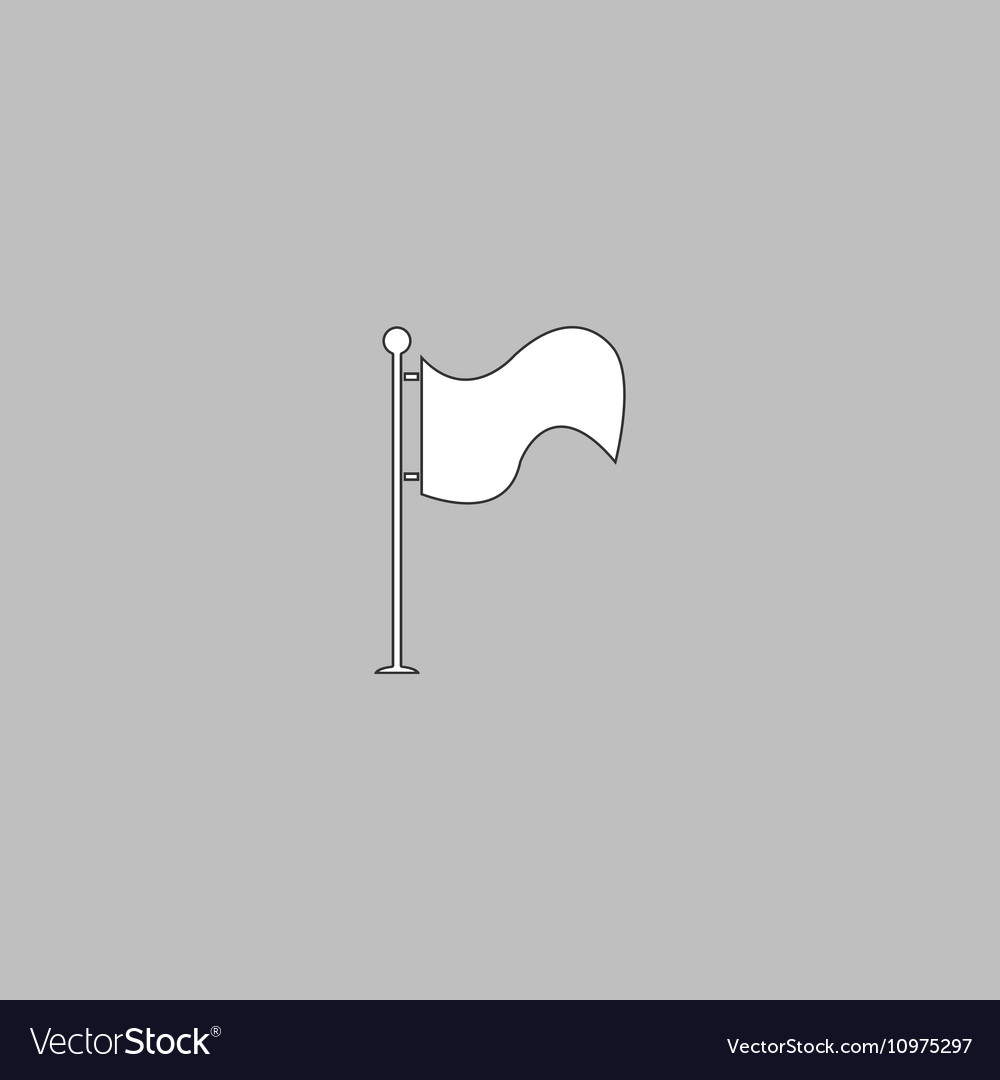 Waving flag computer symbol