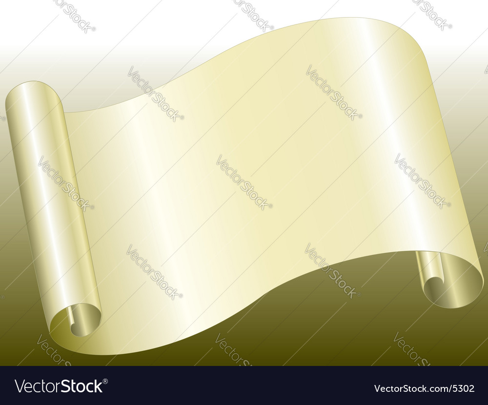 Bent Paper Scroll
