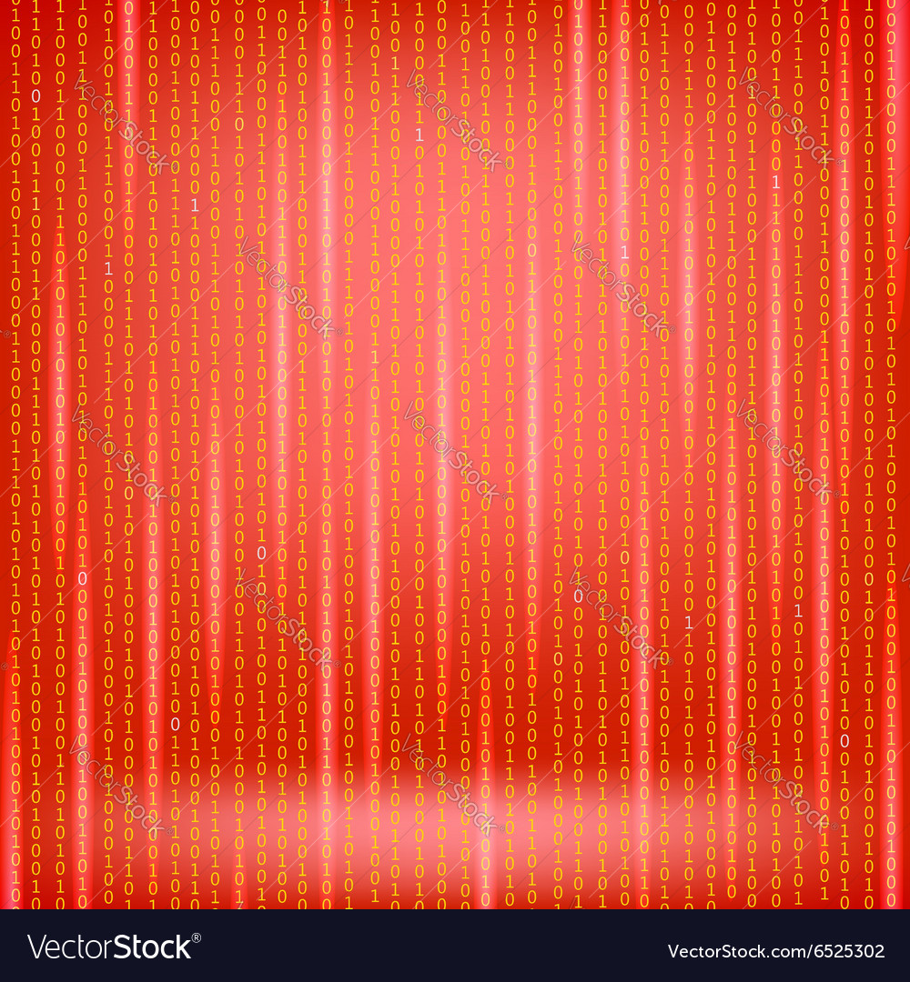 Concept binary code numbers