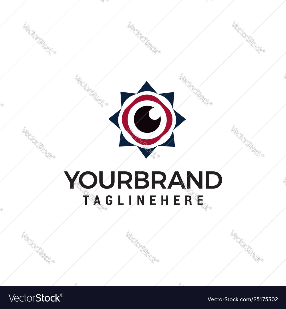 Eye logo design concept template