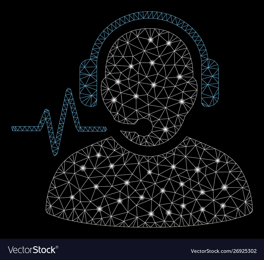Flare mesh 2d operator signal with spots vector image Flare mesh 2d operator signal with spots