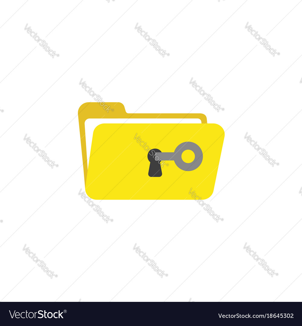 Flat design style concept of key unlock or open