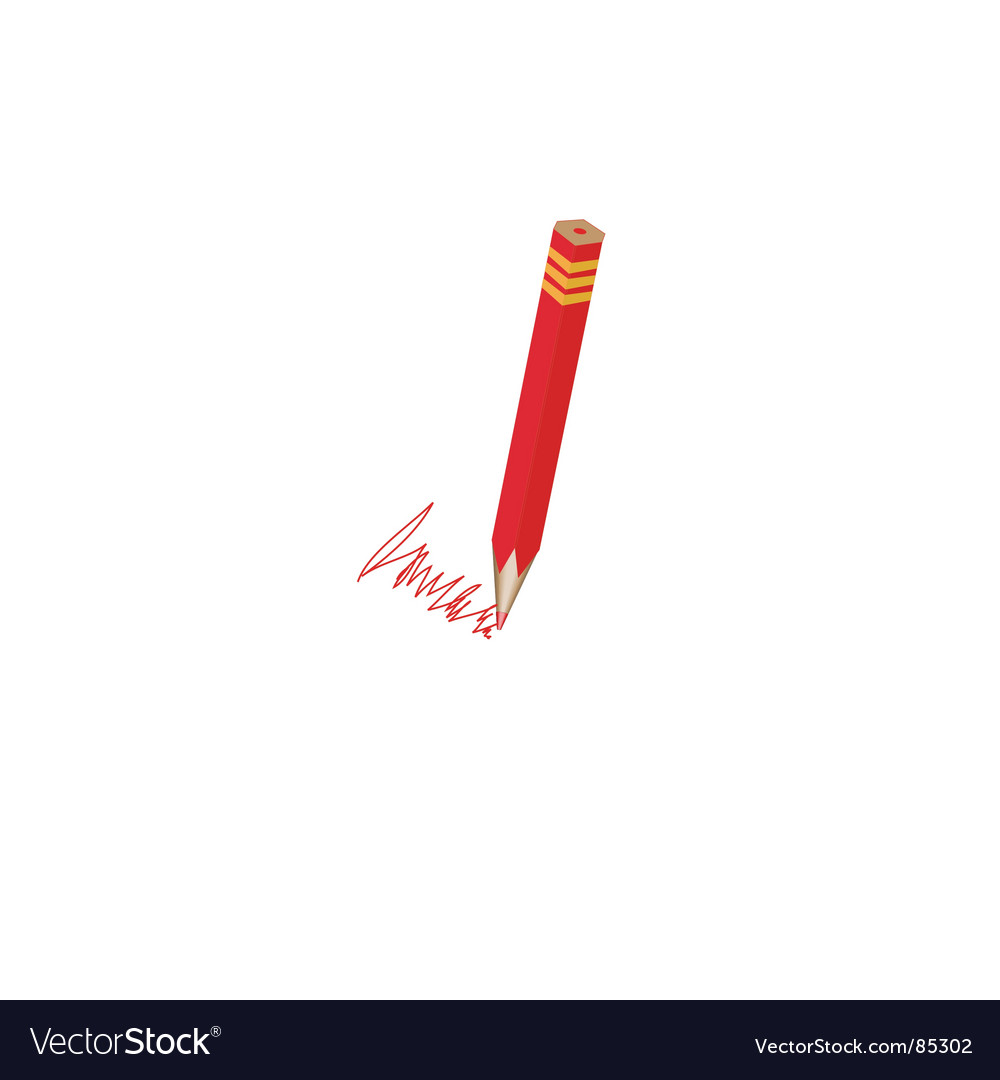 Red Pencils Ilration Royalty Free Vector Image Ilration Royalty Free Vector Image