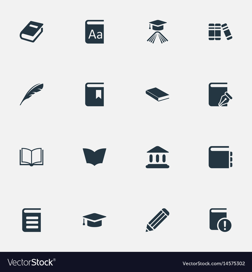 Set of simple knowledge icons