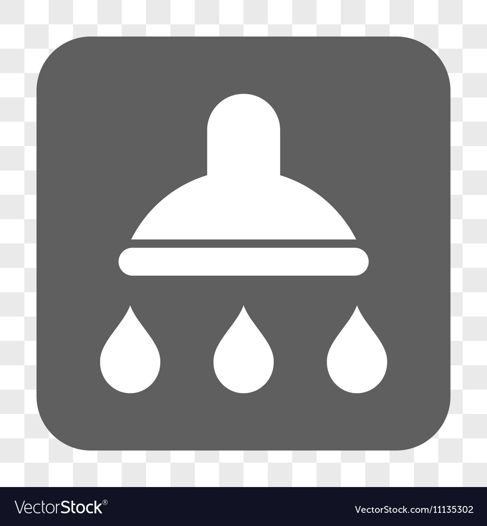 Shower rounded square button