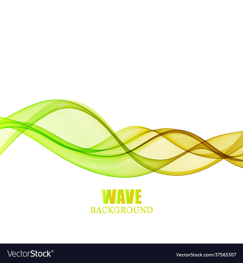 Abstract background color wave design element vector image Abstract background color wave design element