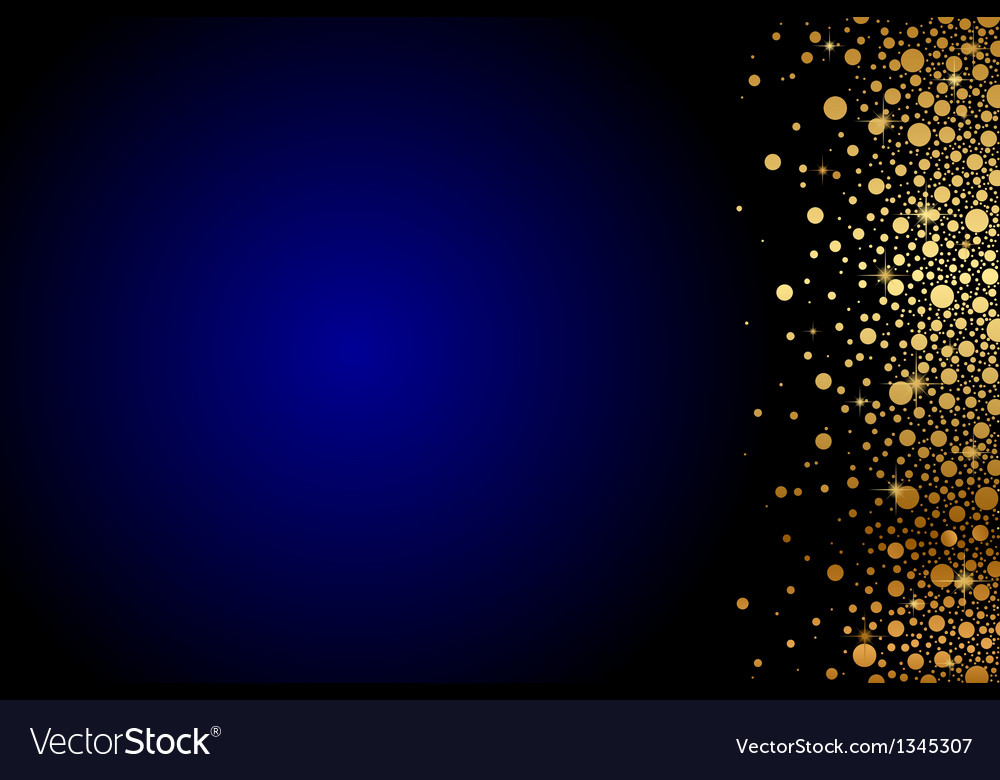 Blue and gold background Royalty Free Vector Image