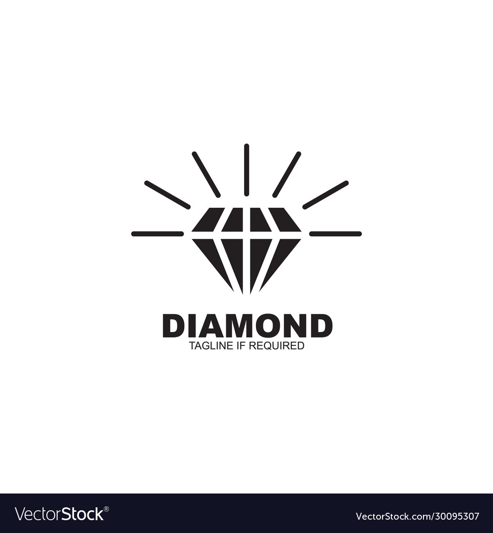 Diamond logo design template Royalty Free Vector Image