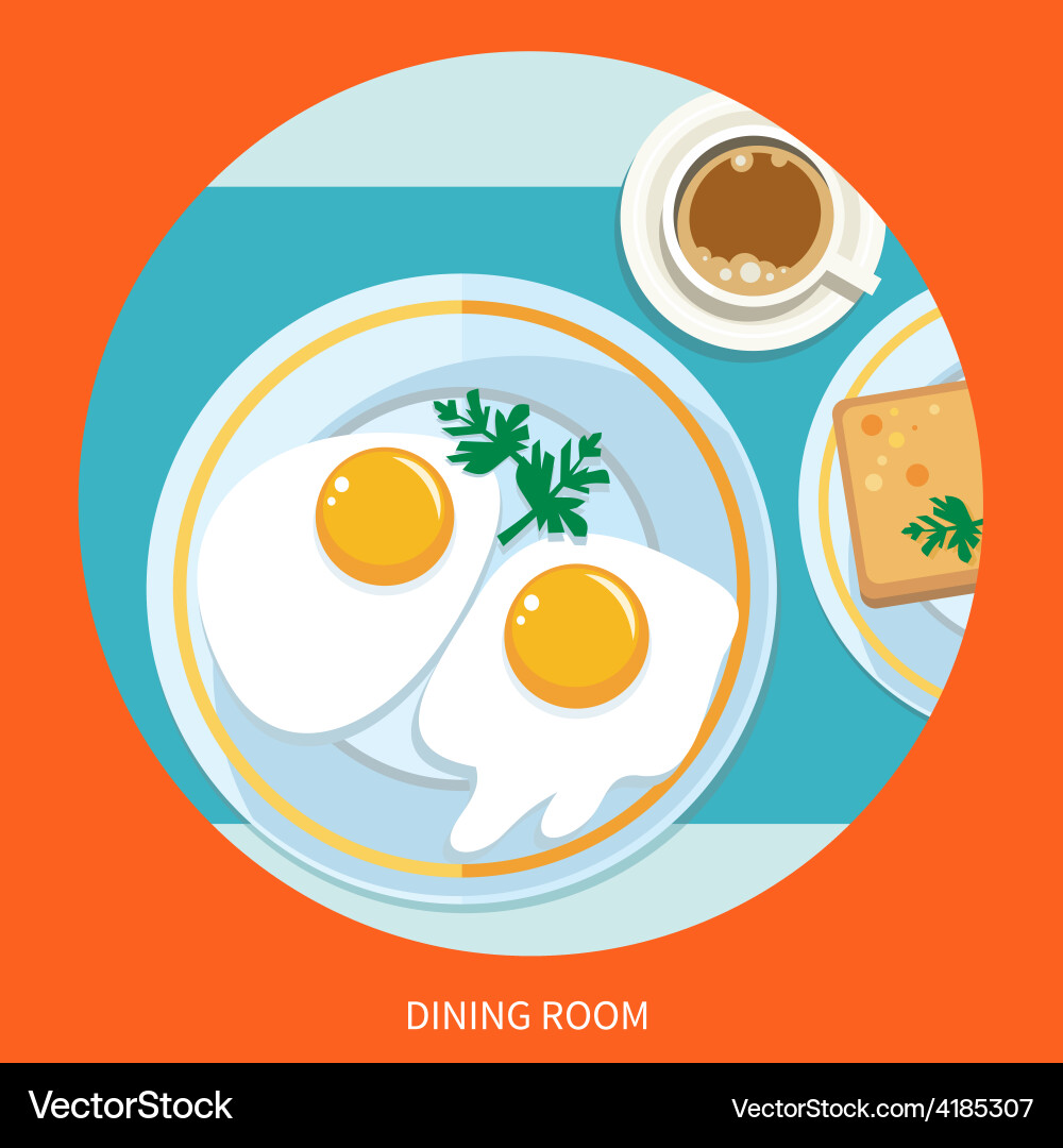 Dining room Royalty Free Vector Image - VectorStock