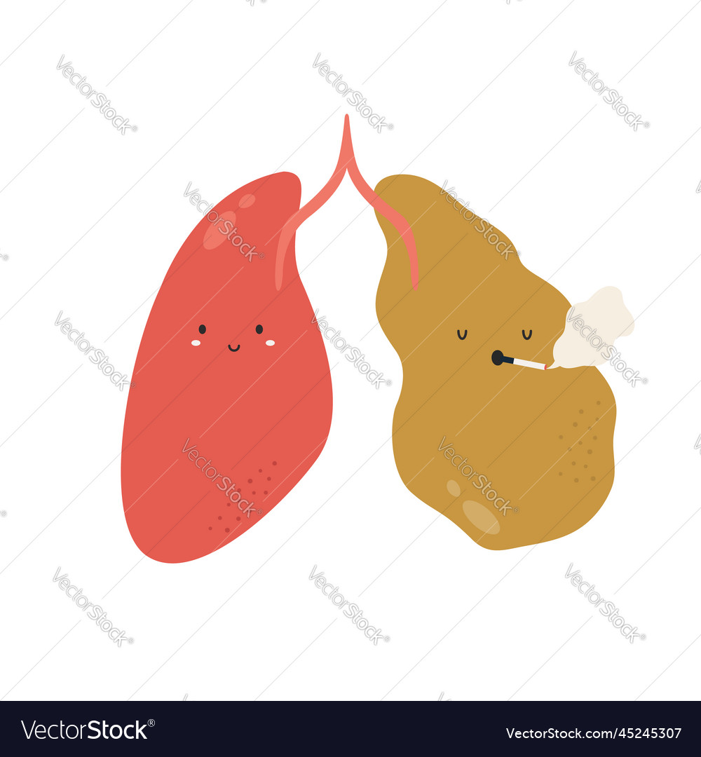 Healthy lungs and ill