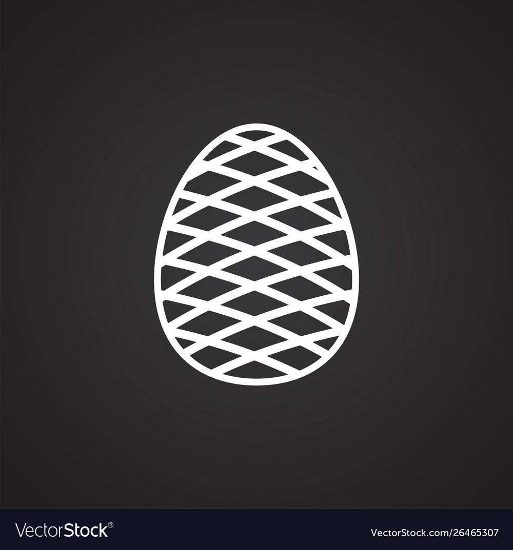 Pine cone icon on background for graphic and web