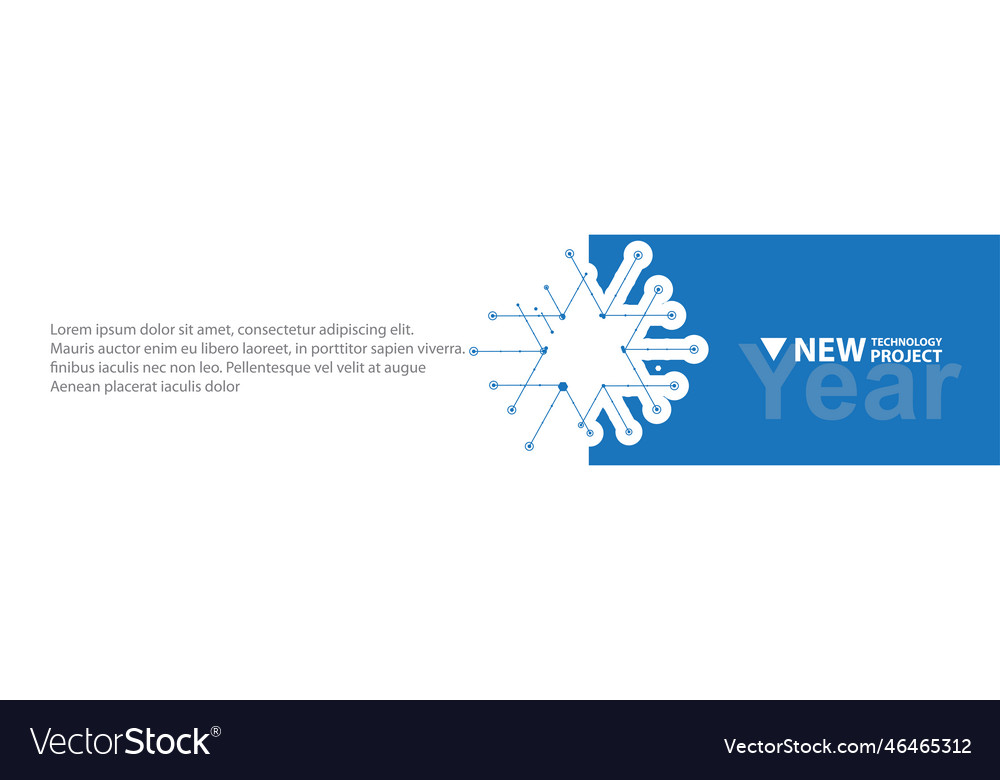Abstract technology particle virtual molecule vector image Abstract technology particle virtual molecule