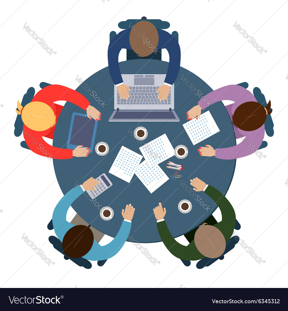 Business meeting sign Royalty Free Vector Image