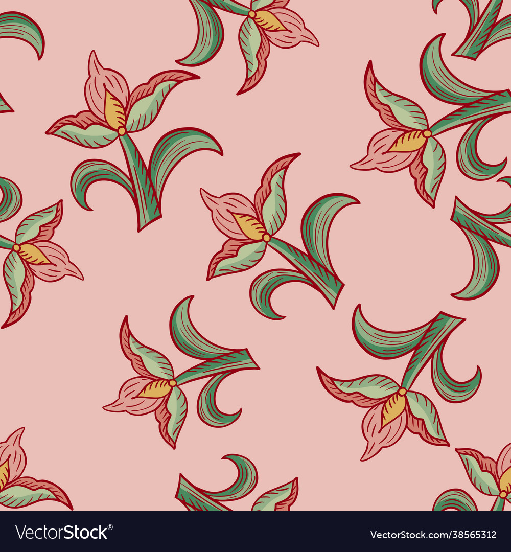 Decorative seamless pattern with random grey vector image Decorative seamless pattern with random grey