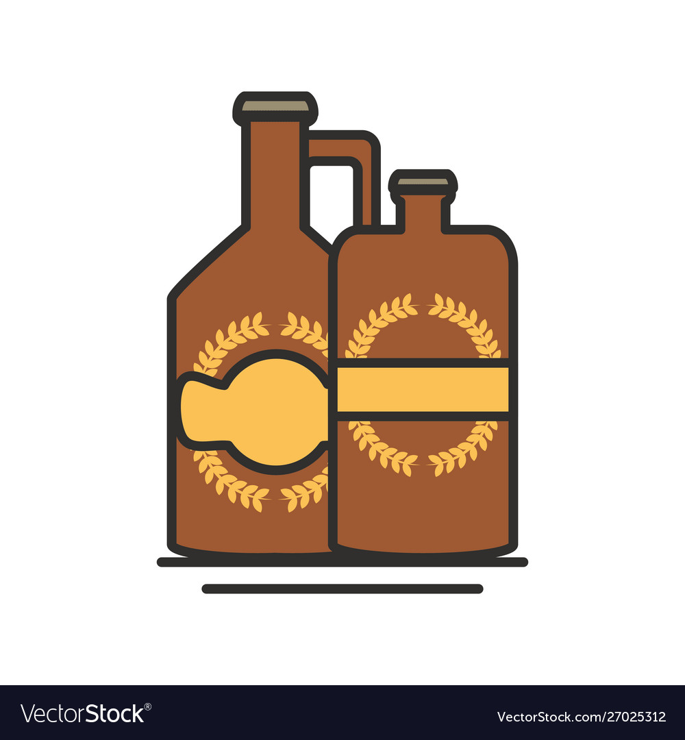 Jar beer oktoberfest festival icon Royalty Free Vector Image