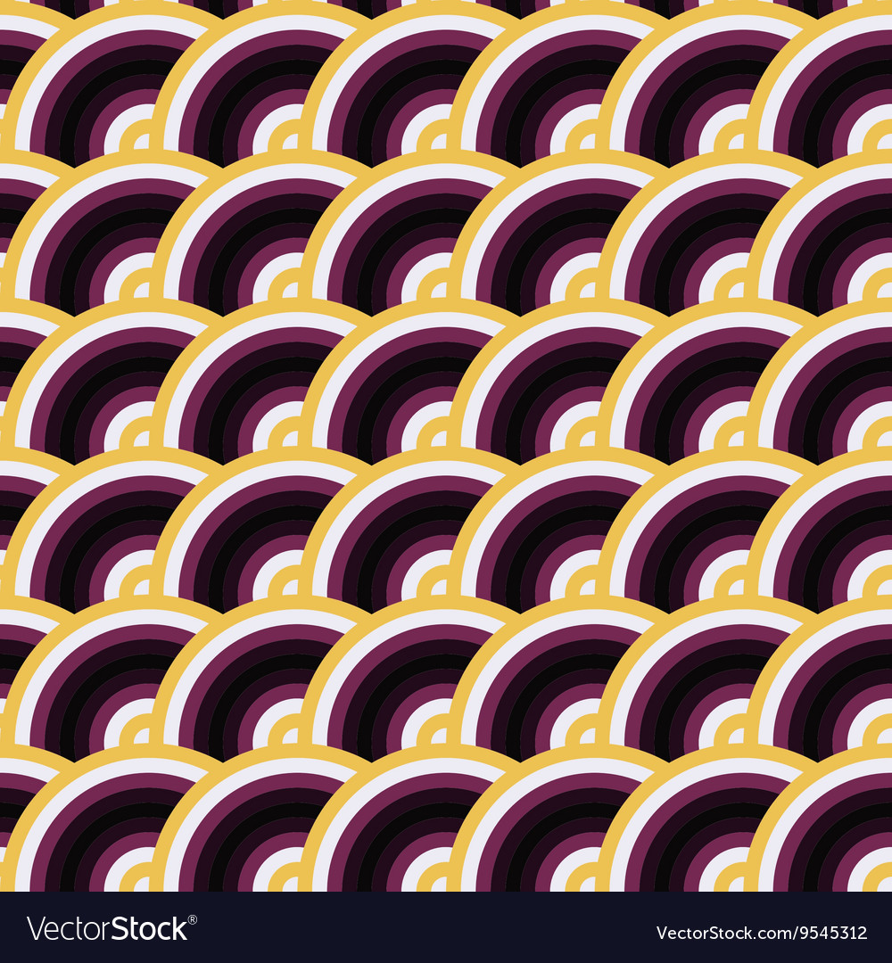 Seamless pattern of circles in squama style