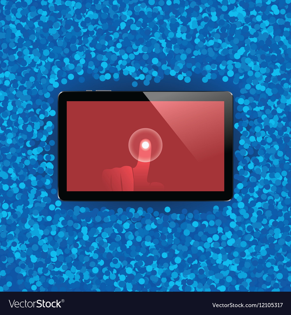 Digital tablet with shiny sensor screen touch