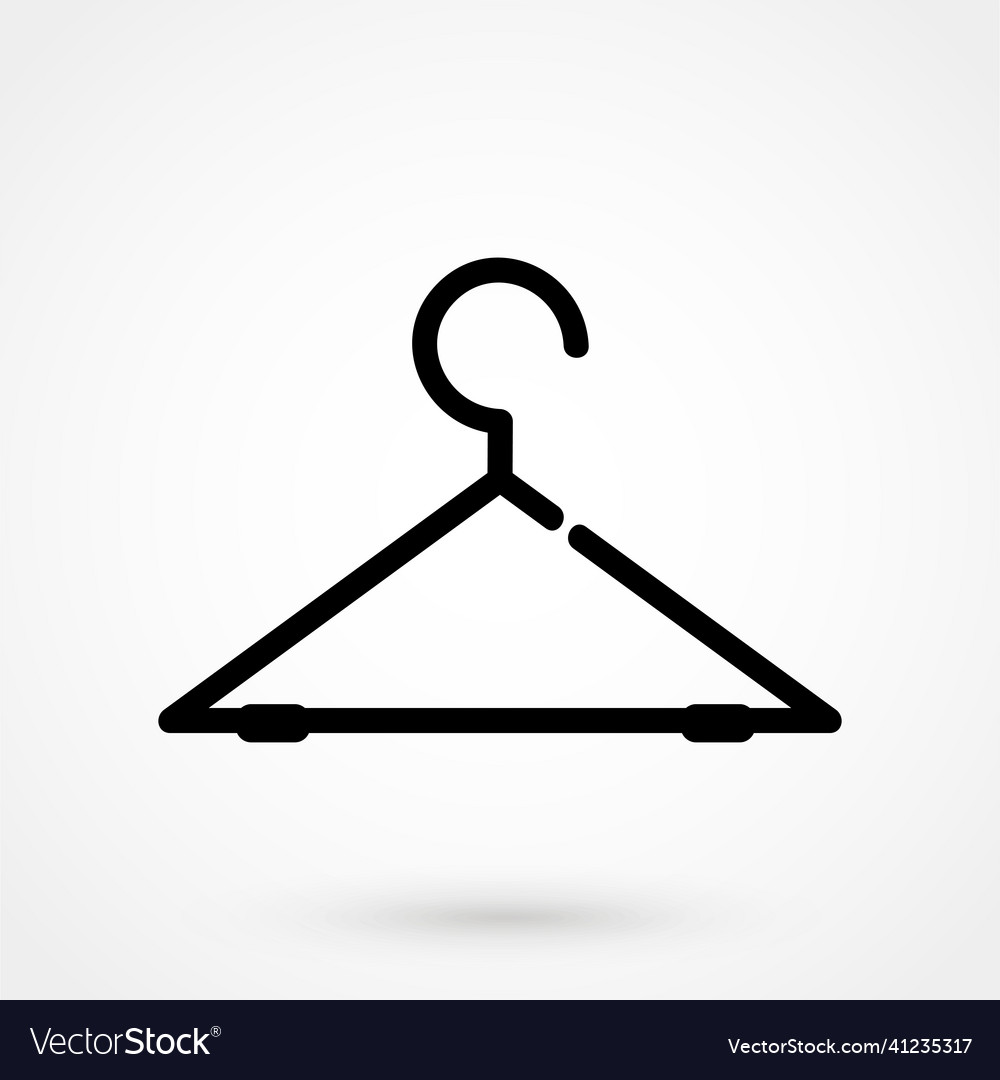 Hanger icon isolated on white background