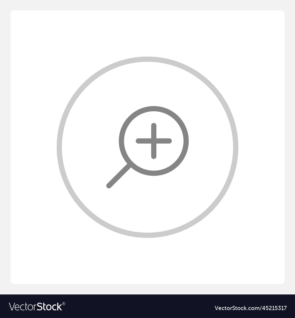 Normale Zoom in Knopf Zustand ui Element Template vector image Normale Zoom in Knopf Zustand ui Element Template