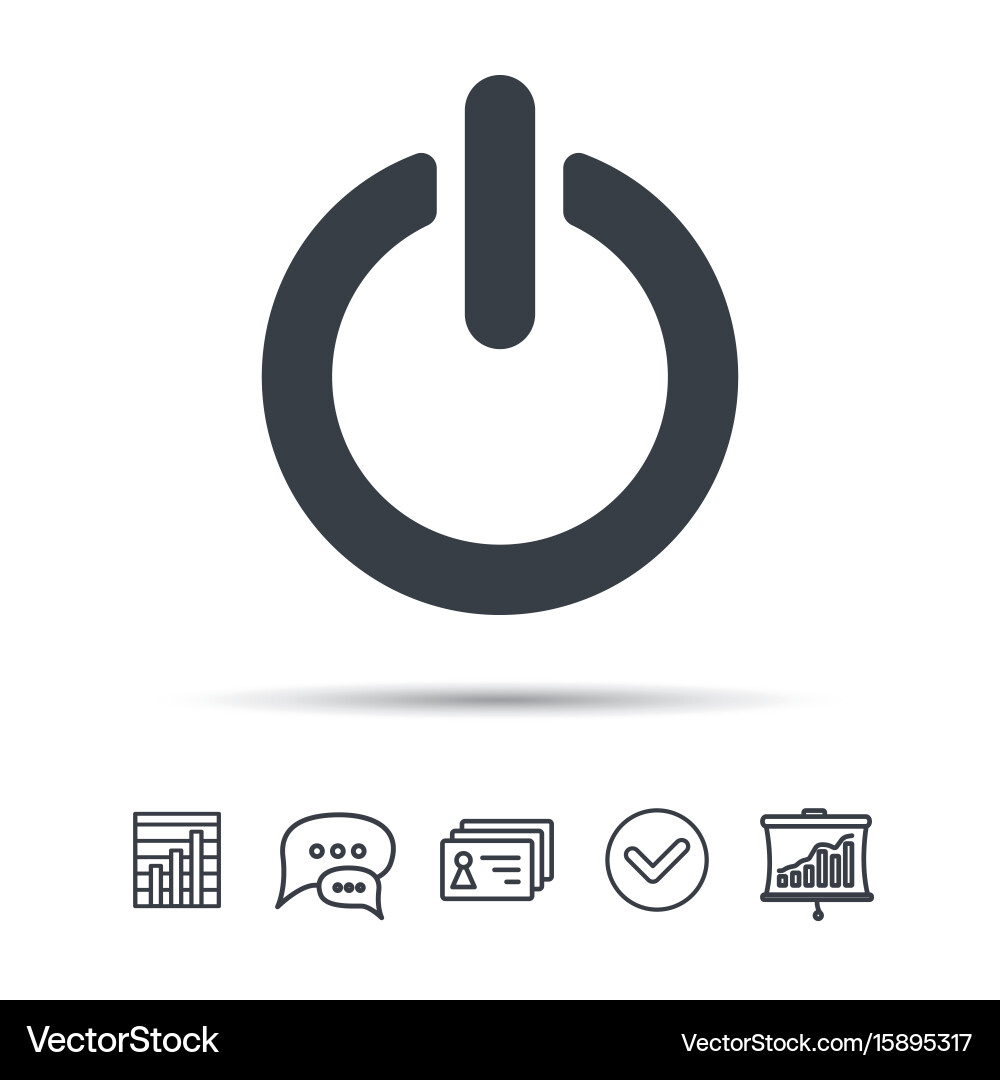 On off power icon energy switch sign Royalty Free Vector