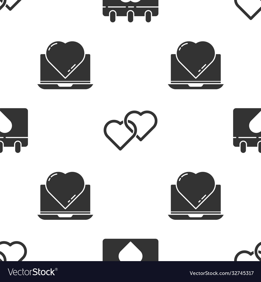 Set calendar with 8 march two linked hearts Vector Image