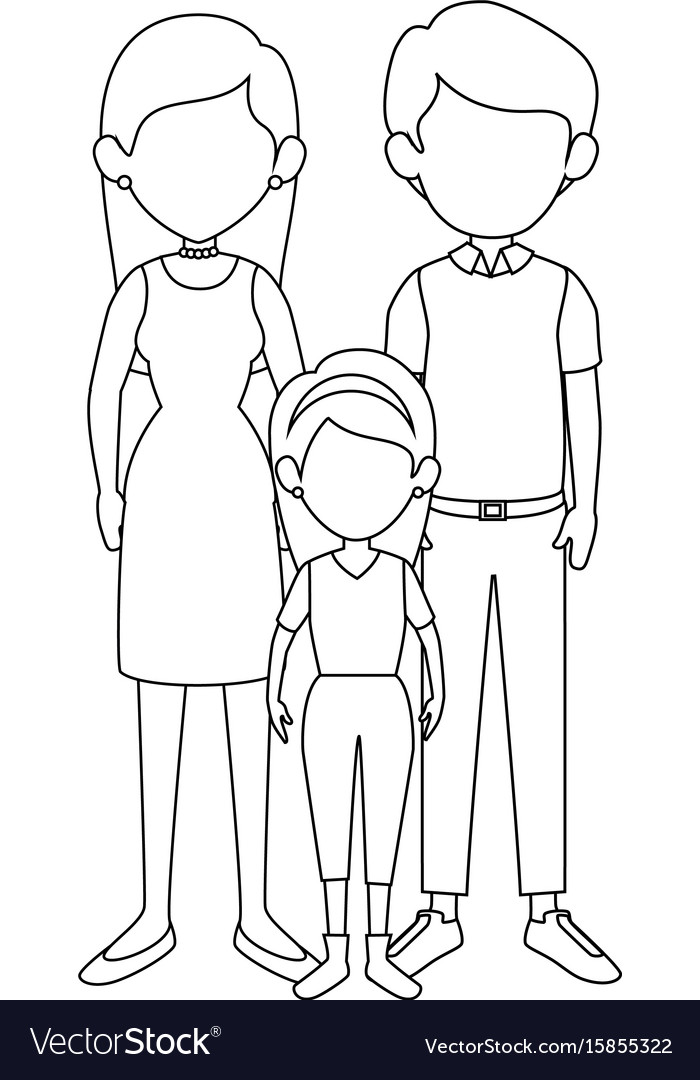 Family with kids icon Royalty Free Vector Image