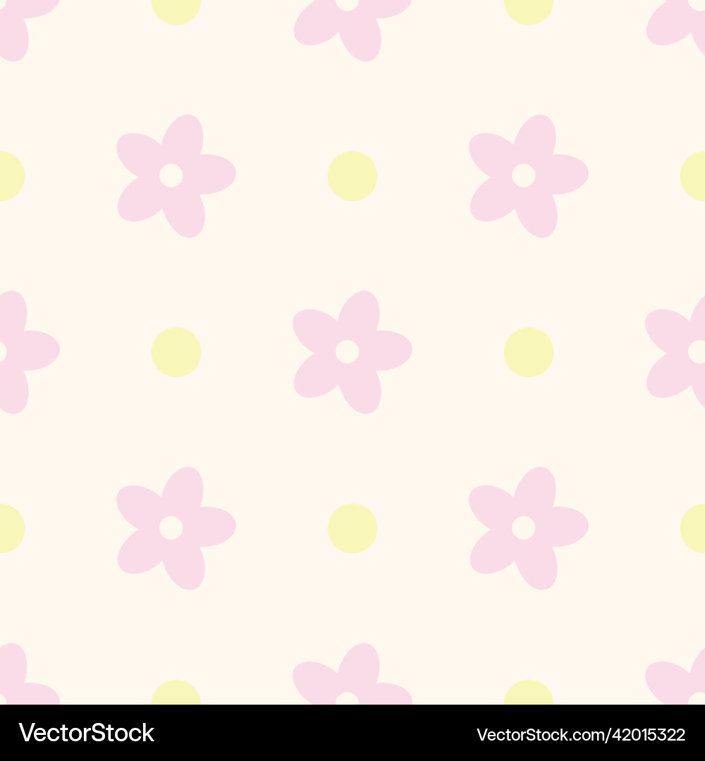 Floral pattern pastel geometric pattern Royalty Free Vector