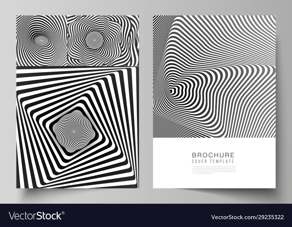 Layout a4 format modern cover mockups Royalty Free Vector