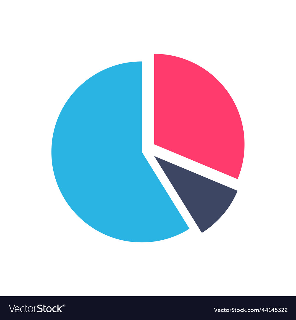 Line graph comparing business performance company vector image Line graph comparing business performance company