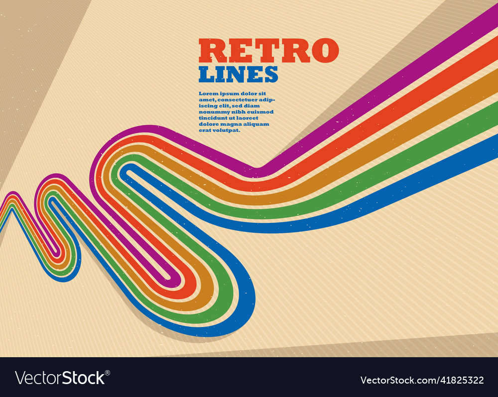 Linear abstract background in all colors vector image Linear abstract background in all colors