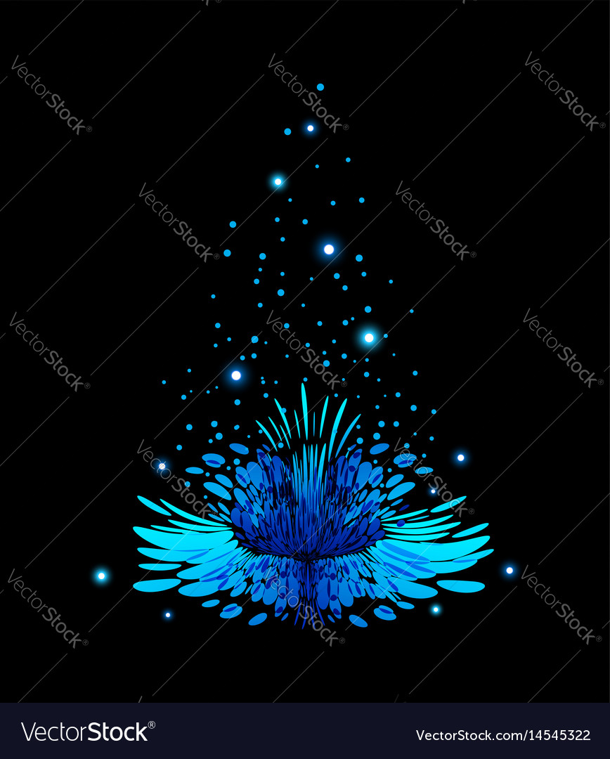 Magic flower Royalty Free Vector Image VectorStock