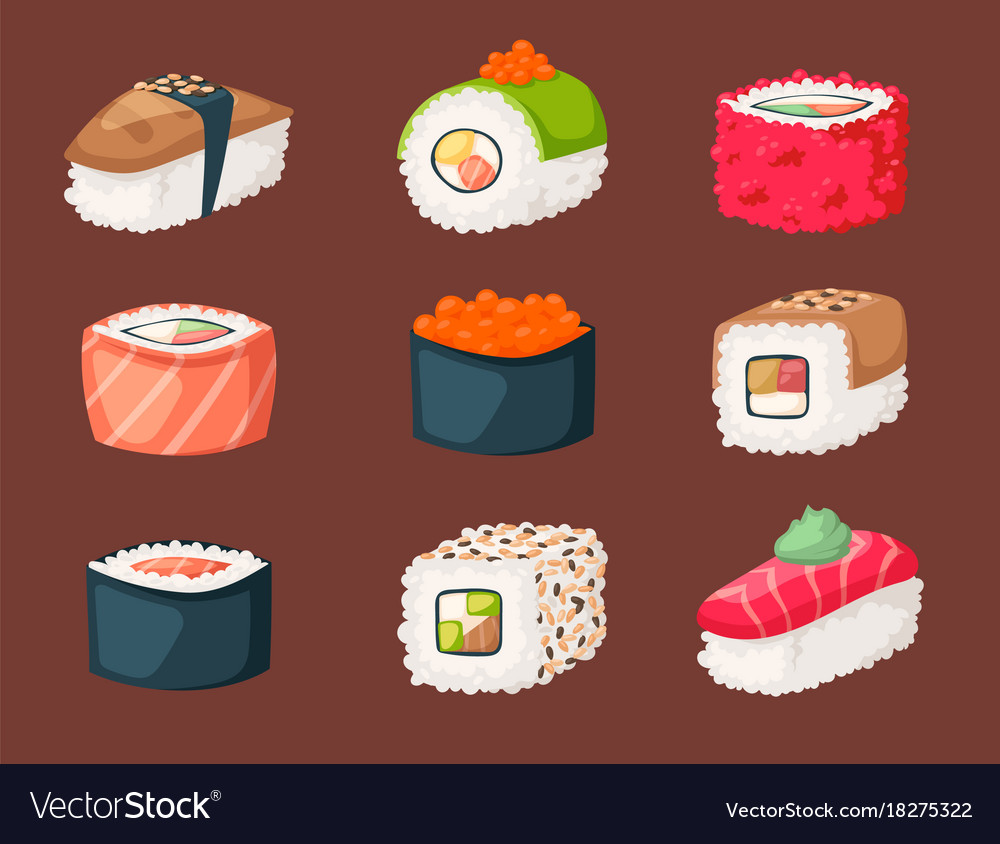 Sushi japanische Küche traditionelle Küche Wohnung
