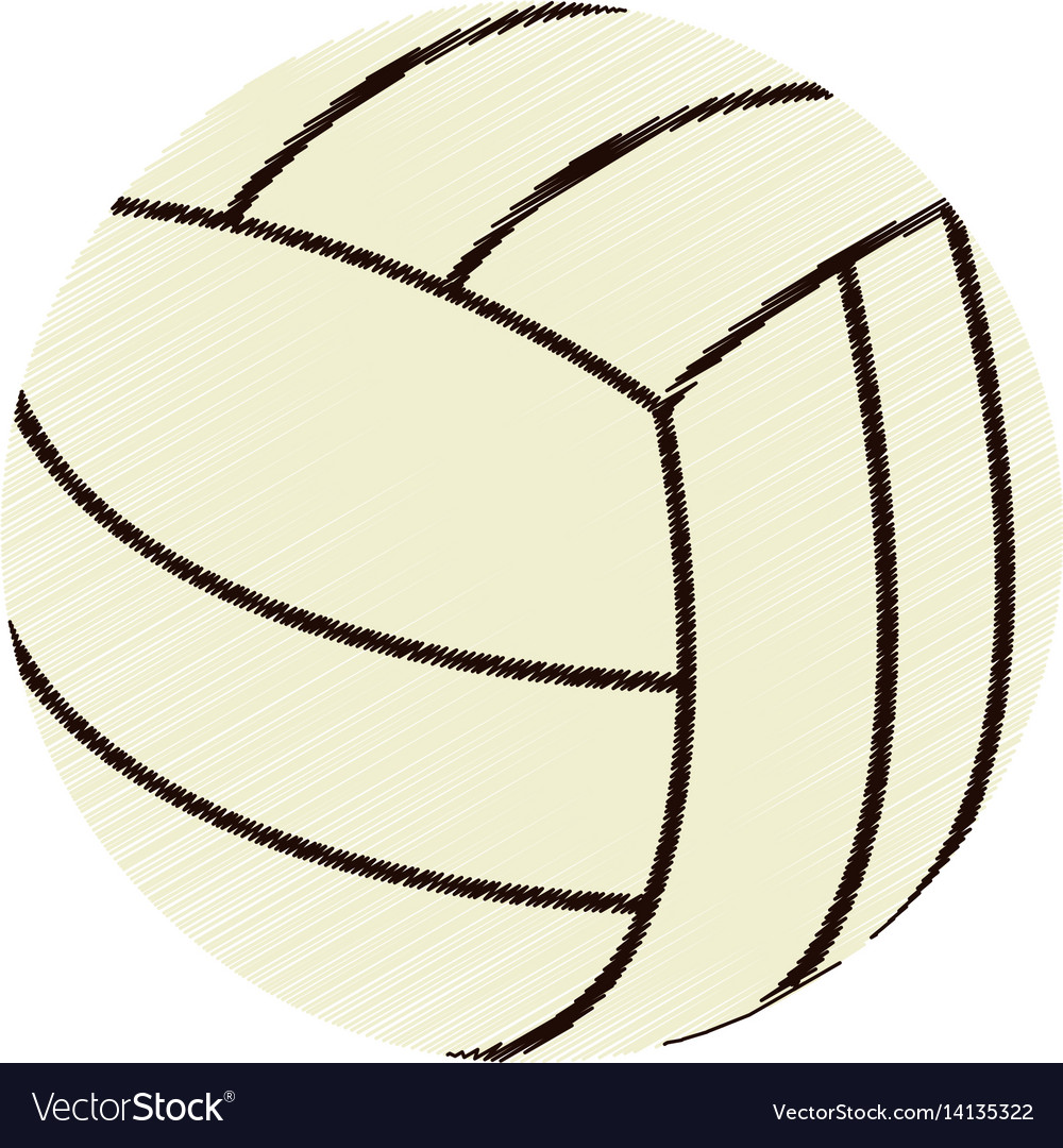 Volleyball-Ball-Symbol-Bild