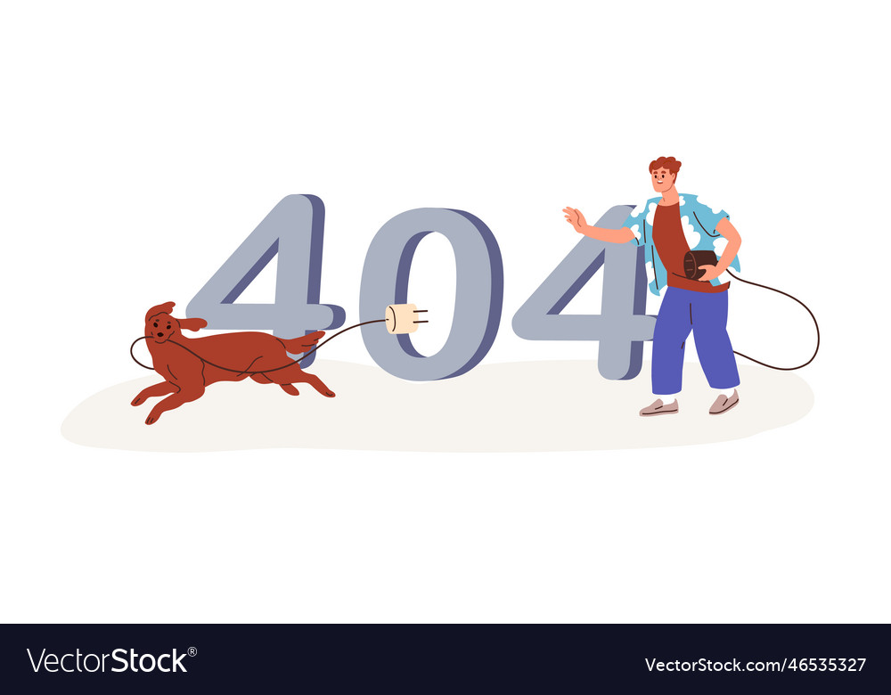 404 page not found error access failure vector image 404 page not found error access failure