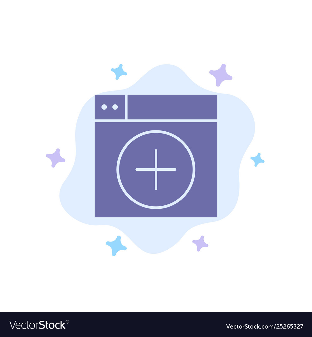 Add window new graphics app blue icon on abstract vector image Add window new graphics app blue icon on abstract