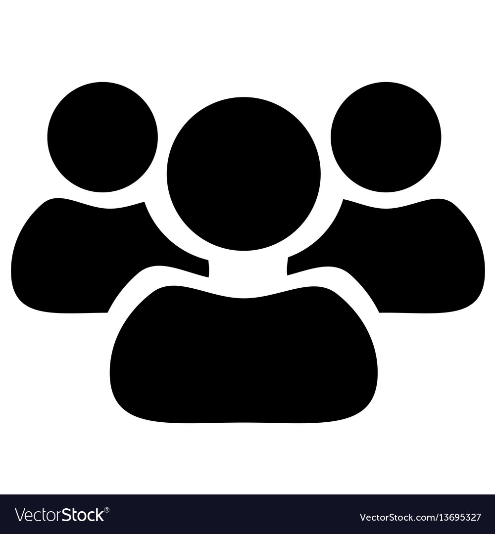 Download Black team man icon on white background Royalty Free Vector