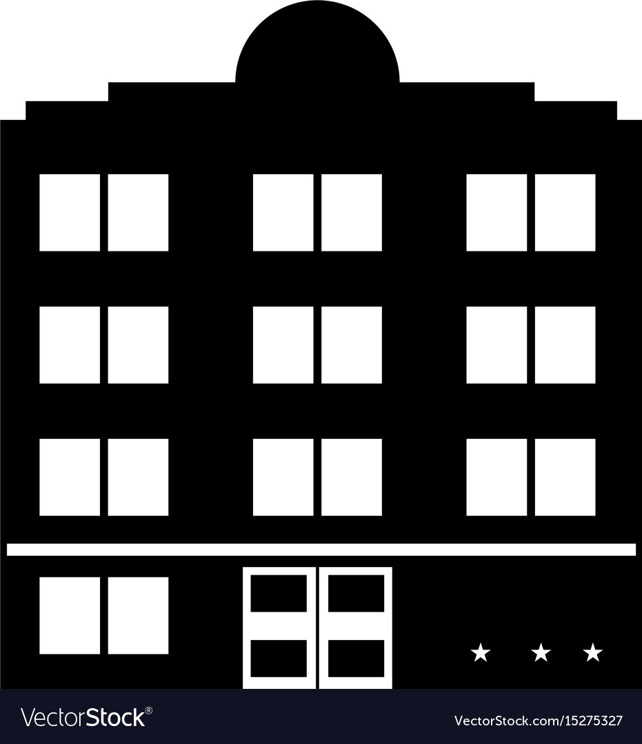 Building hotel tourism Royalty Free Vector Image