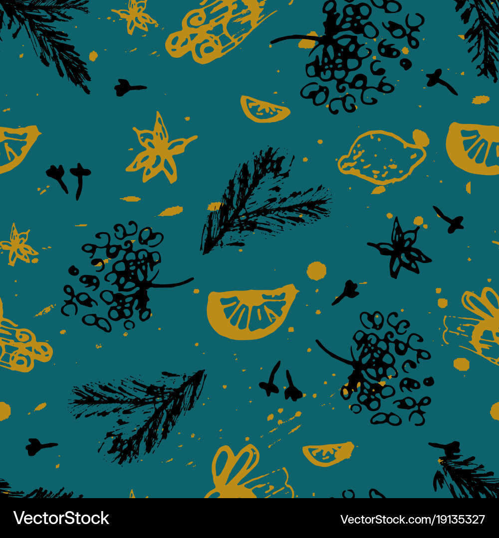 Christmas seamless pattern Royalty Free Vector Image