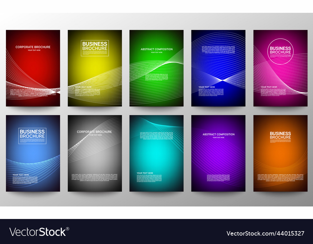 Cover geometric minimal set abstract line pattern vector image Cover geometric minimal set abstract line pattern