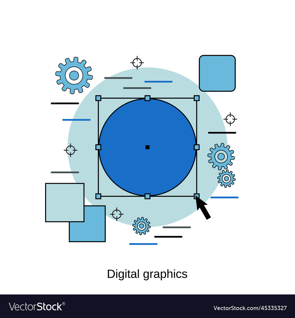 Digitale Grafik Computerkunst Konzept