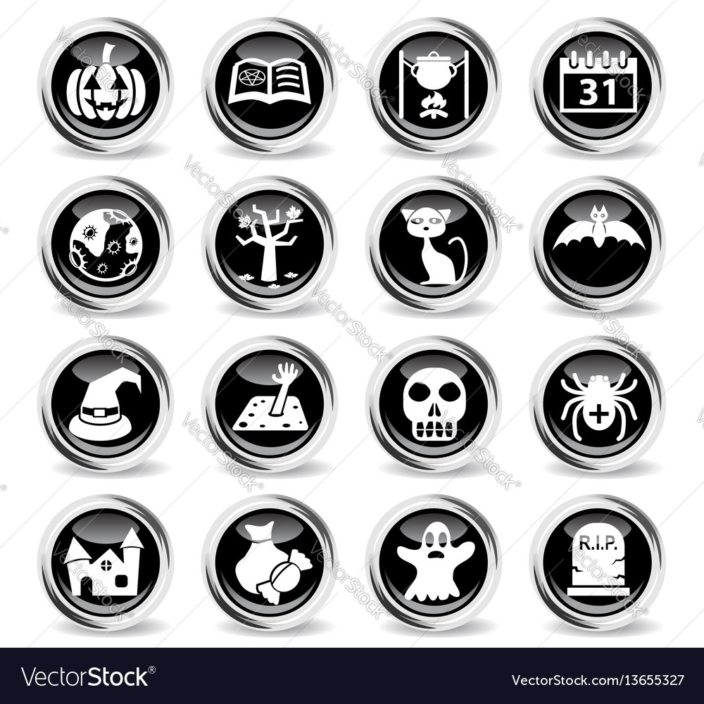 Halloween icon set