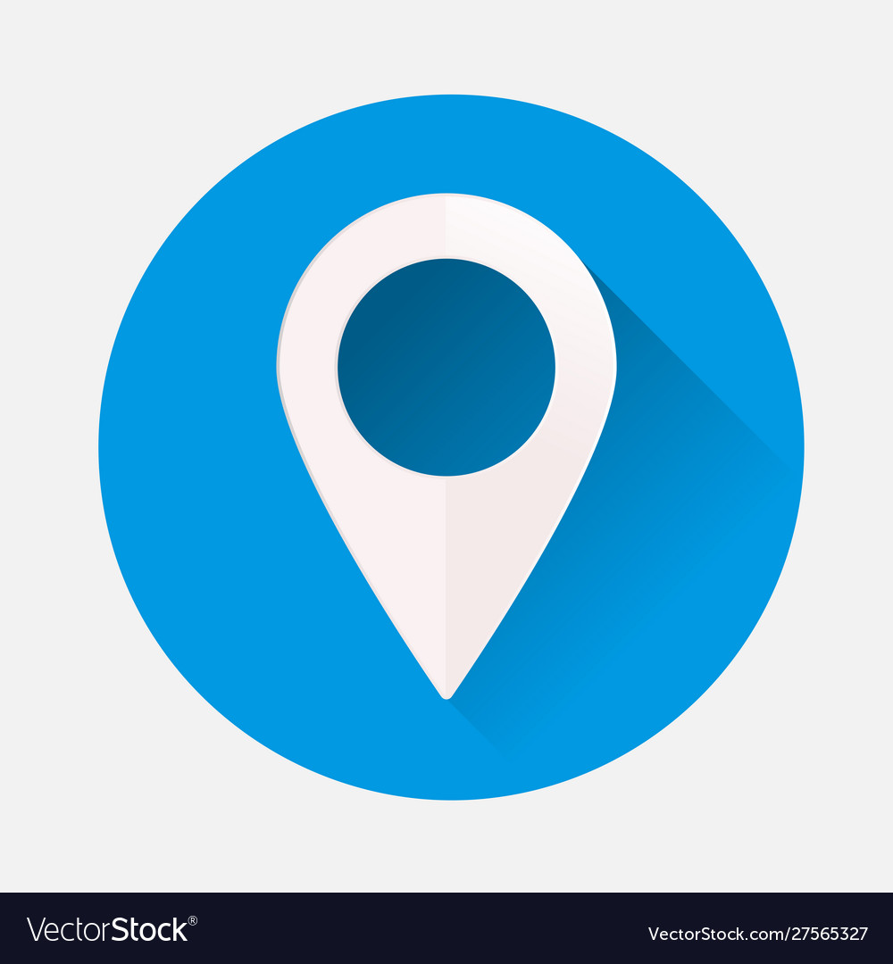 Image positioning on map mark icon red