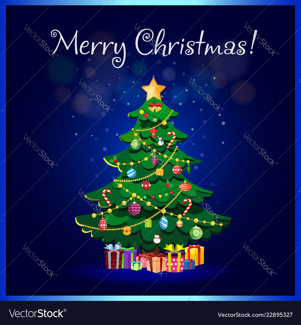 merry christmas animated card