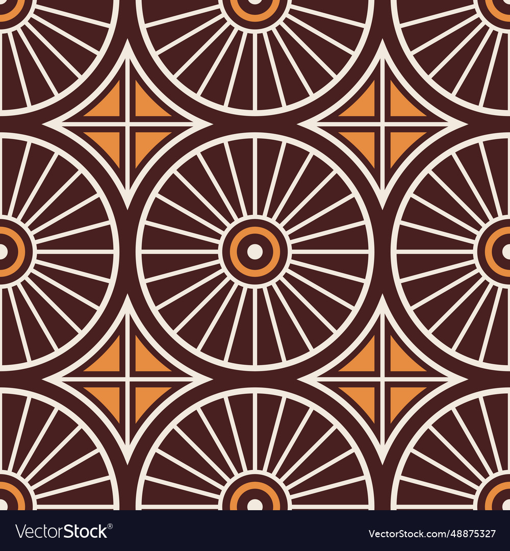 Seamless geometric pattern with circles vector image Seamless geometric pattern with circles