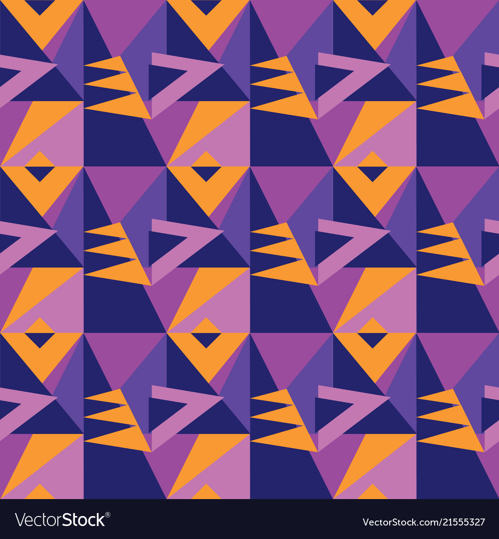 Simple 60s vivid geometric seamless pattern