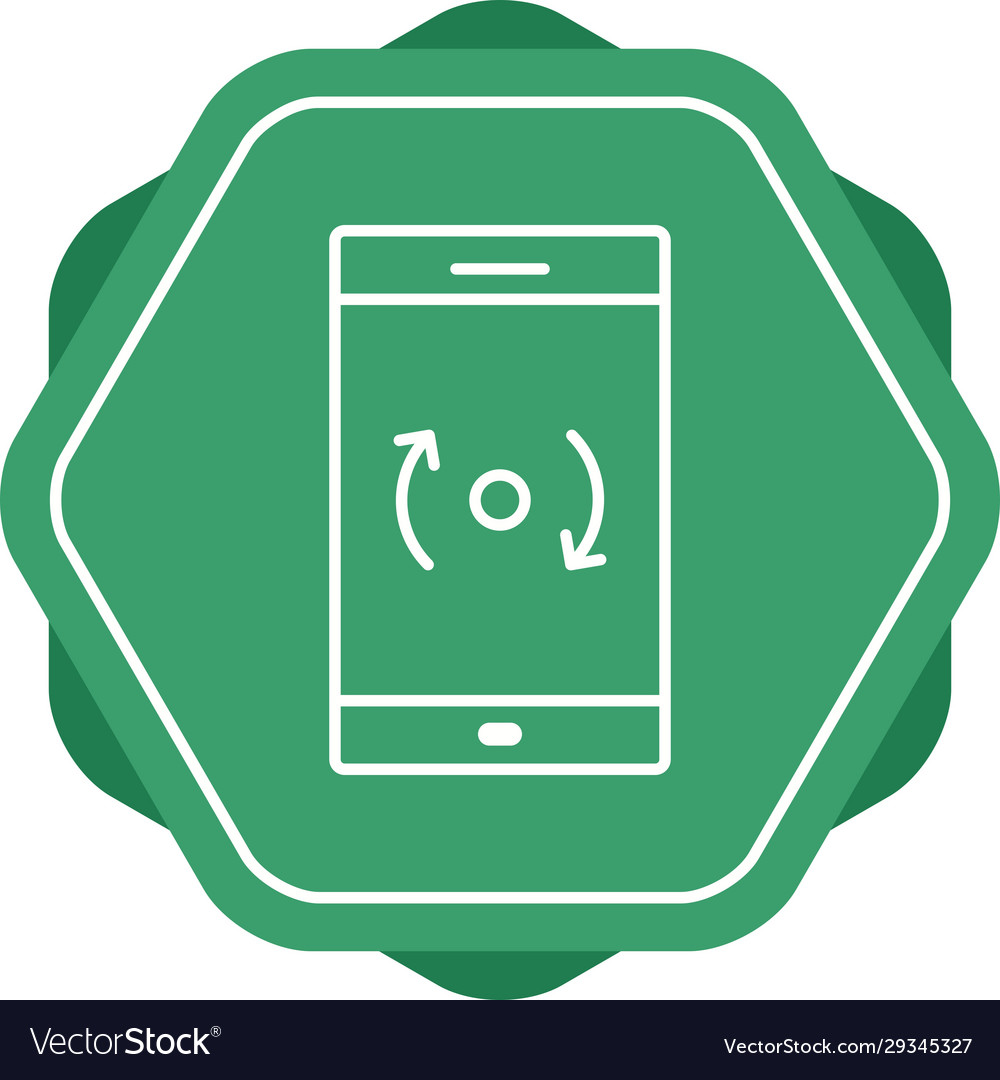Unique backup and reset line icon