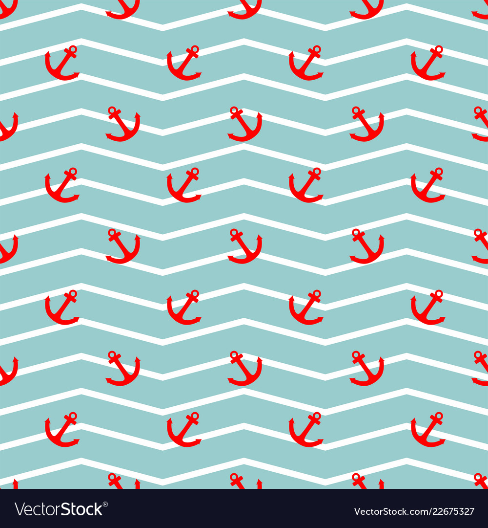 Zig Zag Sailor Stripe Pattern