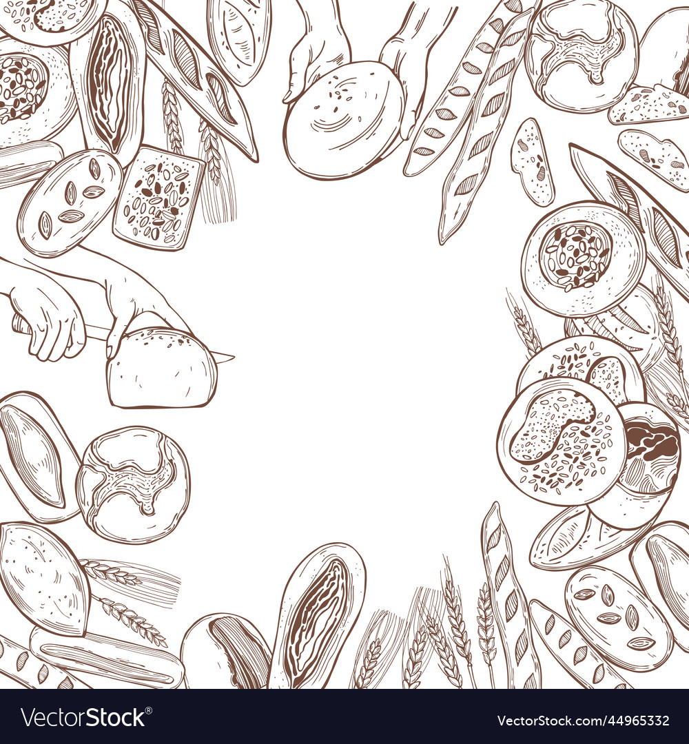 Background with bread