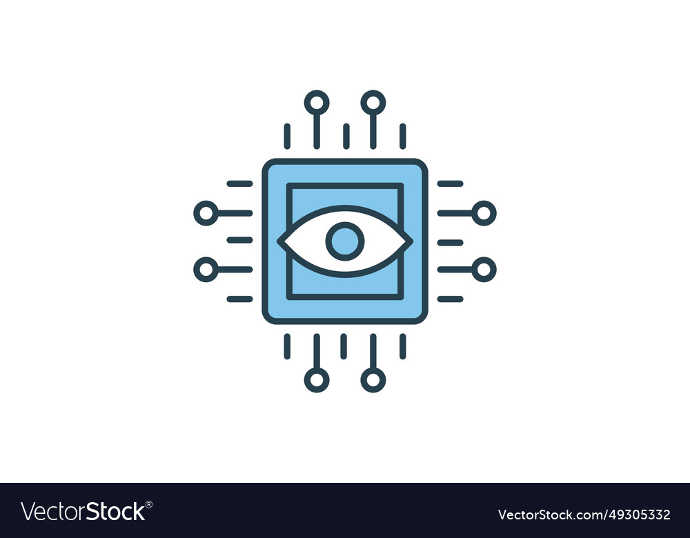 Computer vision icon related to device
