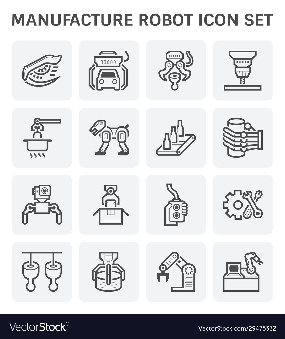 Robot production icon